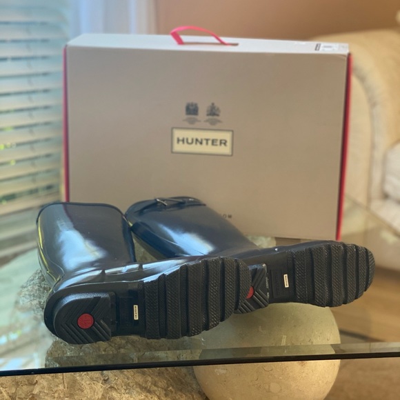 ☔️🆕 CLASSIC HUNTER BOOT GLOSS NAVY BLUE☔️ - Picture 6 of 13